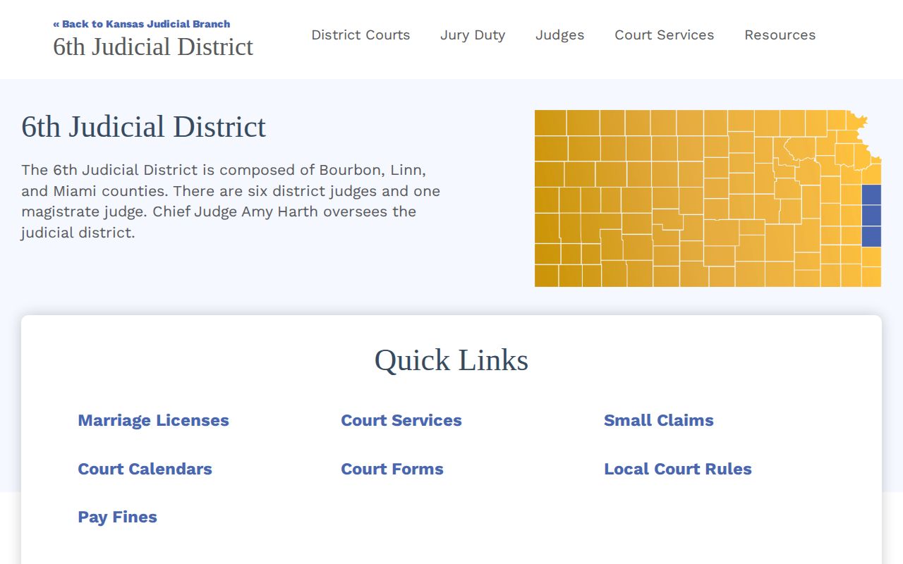 Kansas district-court portal for Barber County release-related case records